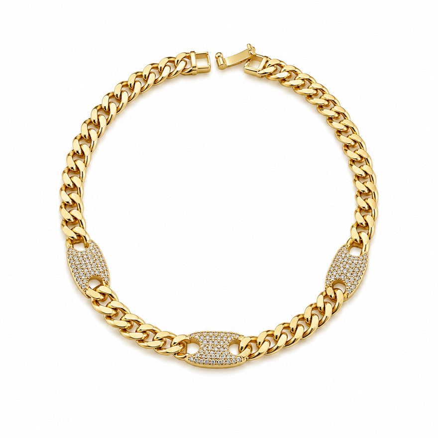 Ankle Cuban Glow Pavé