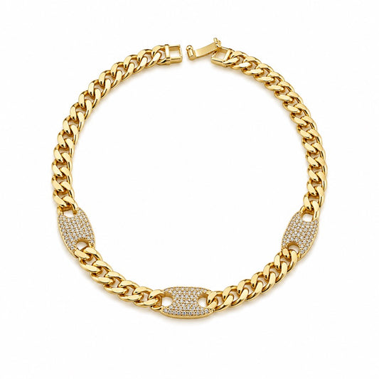 Ankle Cuban Glow Pavé