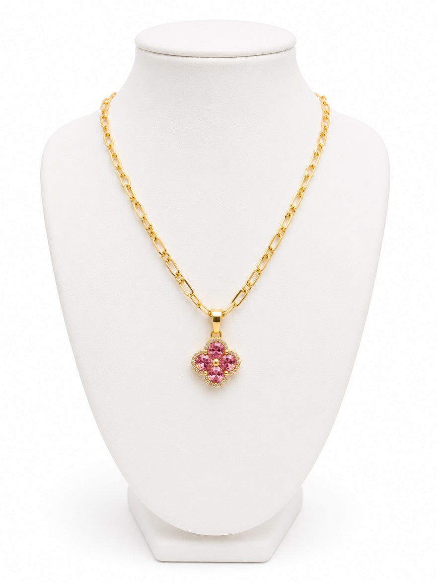 Cadena Pink Clover Shine