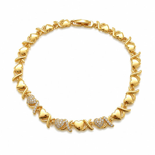 Ankle Golden Kiss Hearts