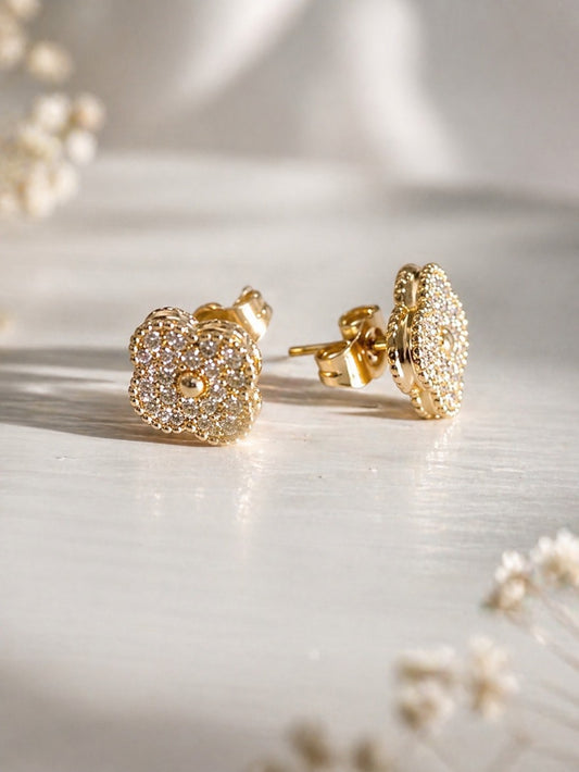 Arete rosa brillante