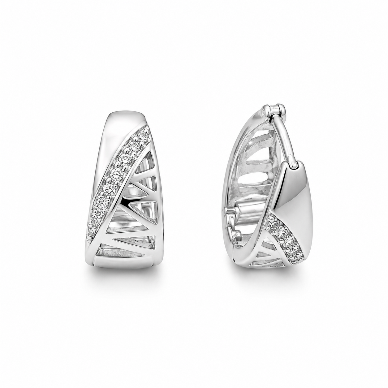 Argollas Silver Aurora